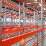 Palletstelling AR T2 M10 4500x2700x1100 2 niveaus aanbouwsectie