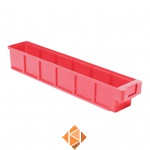 Plastic Bak, Magazijnbak, Magazijnstellingbak VKB 500x93x83 rood