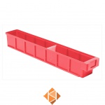 Plastic Bak, Magazijnbak, Magazijnstellingbak VKB 600x93x83 rood