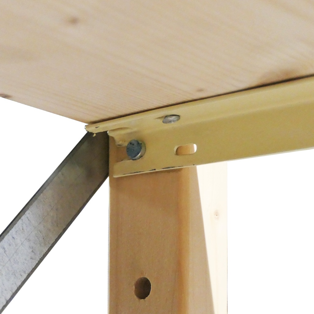Voordeelrij houten Legbordstelling BT Combi 1780x4030x370 4 niveaus