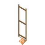 Staander 2100x600 voor BT Euro legbordstelling