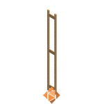 Staander 2400x300 voor BT Euro legbordstelling
