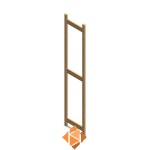 Staander 2400x500 voor BT Euro legbordstelling