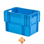 Stapelbare, nestbare transportkrat DTK0 600x400x420 blauw