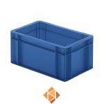 Transportkrat Euronorm plastic bak, krat TK0 300x200x145 blauw