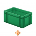 Transportkrat Euronorm plastic bak, krat TK0 300x200x145 groen