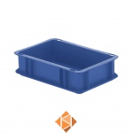 Transportkrat Euronorm plastic bak, krat TK0 300x200x75 blauw