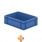 Transportkrat Euronorm plastic bak, krat TK0 400x300x120 blauw