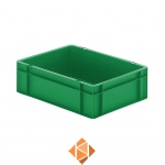 Transportkrat Euronorm plastic bak, krat TK0 400x300x120 groen