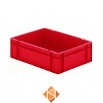 Transportkrat Euronorm plastic bak, krat TK0 400x300x120 rood