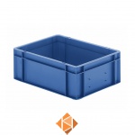 Transportkrat Euronorm plastic bak, krat TK0 400x300x145 blauw