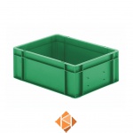 Transportkrat Euronorm plastic bak, krat TK0 400x300x145 groen