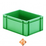 Transportkrat Euronorm plastic bak, krat TK0 400x300x175 groen