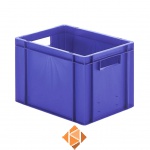 Transportkrat Euronorm plastic bak, krat TK0 400x300x270 blauw