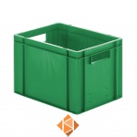 Transportkrat Euronorm plastic bak, krat TK0 400x300x270 groen