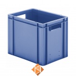 Transportkrat Euronorm plastic bak, krat TK0 400x300x320 blauw