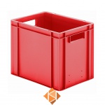 Transportkrat Euronorm plastic bak, krat TK0 400x300x320 rood