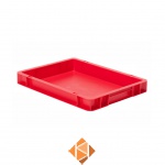 Transportkrat Euronorm plastic bak, krat TK0 400x300x50 rood
