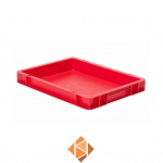 Transportkrat Euronorm plastic bak, krat TK0 400x300x50 rood