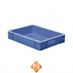 Transportkrat Euronorm plastic bak, krat TK0 400x300x75 blauw