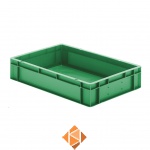 Transportkrat Euronorm plastic bak, krat TK0 600x400x120 groen