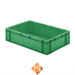 Transportkrat Euronorm plastic bak, krat TK0 600x400x145 groen