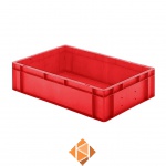 Transportkrat Euronorm plastic bak, krat TK0 600x400x145 rood