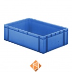 Transportkrat Euronorm plastic bak, krat TK0 600x400x175 blauw