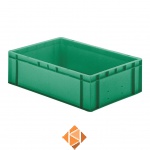 Transportkrat Euronorm plastic bak, krat TK0 600x400x175 groen