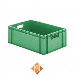 Transportkrat Euronorm plastic bak, krat TK0 600x400x210 groen