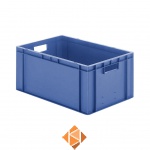 Transportkrat Euronorm plastic bak, krat TK0 600x400x270 blauw