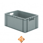 Transportkrat Euronorm plastic bak, krat TK0 600x400x270 grijs