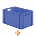 Transportkrat Euronorm plastic bak, krat TK0 600x400x320 blauw