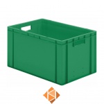 Transportkrat Euronorm plastic bak, krat TK0 600x400x320 groen