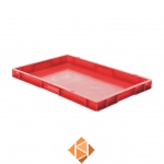 Transportkrat Euronorm plastic bak, krat TK0 600x400x50 rood