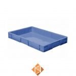 Transportkrat Euronorm plastic bak, krat TK0 600x400x75 blauw