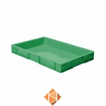 Transportkrat Euronorm plastic bak, krat TK0 600x400x75 groen