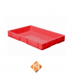 Transportkrat Euronorm plastic bak, krat TK0 600x400x75 rood