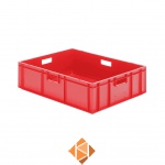 Transportkrat Euronorm plastic bak, krat TK0 800x600x210 rood