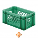 Transportkrat Euronorm plastic bak, krat TK1 300x200x145 groen