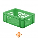 Transportkrat Euronorm plastic bak, krat TK1 400x300x145 groen