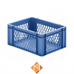 Transportkrat Euronorm plastic bak, krat TK1 400x300x175 blauw