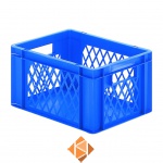 Transportkrat Euronorm plastic bak, krat TK1 400x300x210 blauw