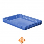 Transportkrat Euronorm plastic bak, krat TK1 400x300x50 blauw