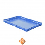 Transportkrat Euronorm plastic bak, krat TK1 600x400x50 blauw