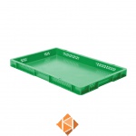 Transportkrat Euronorm plastic bak, krat TK1 600x400x50 groen