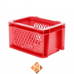 Transportkrat Euronorm plastic bak, krat TK2 200x100x120 rood