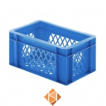 Transportkrat Euronorm plastic bak, krat TK2 300x200x145 blauw