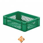 Transportkrat Euronorm plastic bak, krat TK2 400x300x120 groen