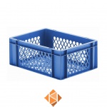 Transportkrat Euronorm plastic bak, krat TK2 400x300x145 blauw